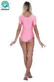 BODY DANZA IN LYCRA MEZZA MANICA ROSA DONNA